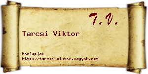 Tarcsi Viktor névjegykártya